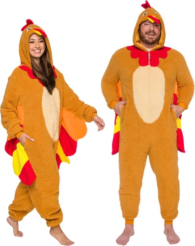 Miniatura 5 de Funziez! Mameluco de sherpa ajustado para adultos, disfraz de Halloween de animales, traje de cosplay de una pieza de felpa para mujeres y hombres