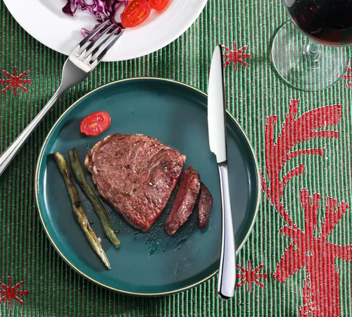 Miniatura 3 de Artaste Rain II - Cuchillo de cena forjado de acero inoxidable 18/10, juego de 12, 9.5 pulgadas