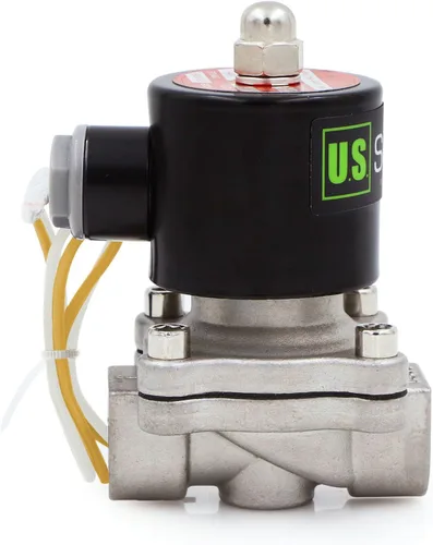 Miniatura 2 de U.S. Solid 1" válvula electromagnética eléctrica de latón 110V CA normalmente cerrada aire no potable aceite de agua diesel