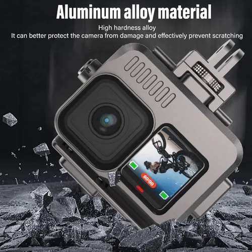 Miniatura 5 de Carcasa de buceo subacuática, IPX8 carcasa impermeable para fotografía de cámara, 40M de profundidad compatible con 11 10 9