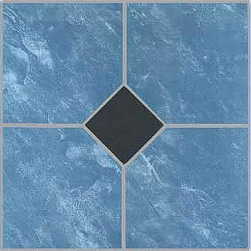 Miniatura 21 de PowerSellerUSA Azulejos de vinilo autoadhesivos, 12 x 12 pulgadas con 0.047 in de grosor, 20 unidades de diseño contemporáneo, azulejos cuadrados