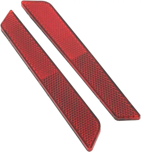 Miniatura 4 de TCT-MOTORPARTS Cubierta de pestillo de alforja reflectores rojos visibilidad para Harley Touring Road King FLT FLHT FLHTCU FLHRC Street Electra
