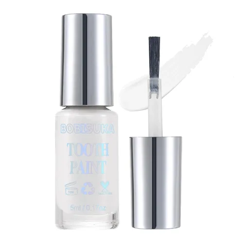 Miniatura 10 de BOBISUKA Pintura de Dientes Negra, Solución Profesional de Maquillaje para Ennegrecimiento de Dientes - Segura, de Secado Rápido y Realista, Negro