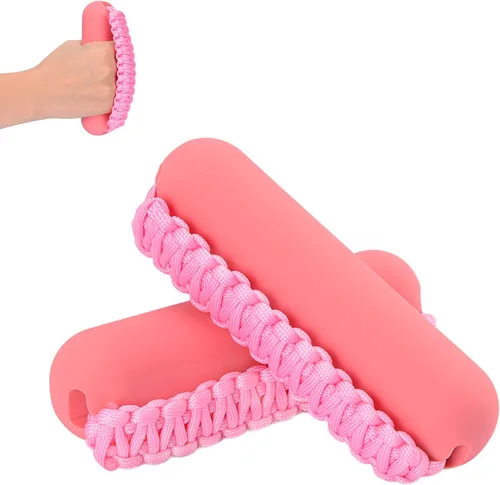 Miniatura 18 de Hikeen - Juego de pesas de mano para mujeres y hombres, mancuernas suaves de 2 (1lb, 2lbs o 3lbs), peso para caminar con correa para manos