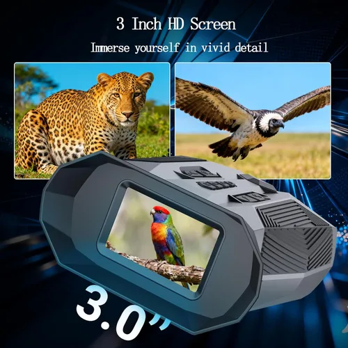 Miniatura 4 de Binoculares de visión nocturna para adultos con infrarrojos Gafas de visión nocturna digital con zoom de 20 × con fotos 4K, alcance de 984 pies
