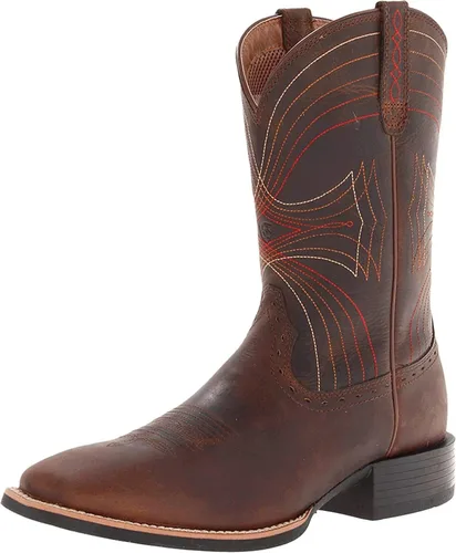 Miniatura 6 de Ariat Botas vaqueras deportivas con punta cuadrada ancha para hombre multicolorfantasía Muddy River Suede 7
