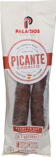 Miniatura 9 de Chorizo Autentico HOT de Palacios. Importado de España. Paquete de 6 unidades de 7.9 oz