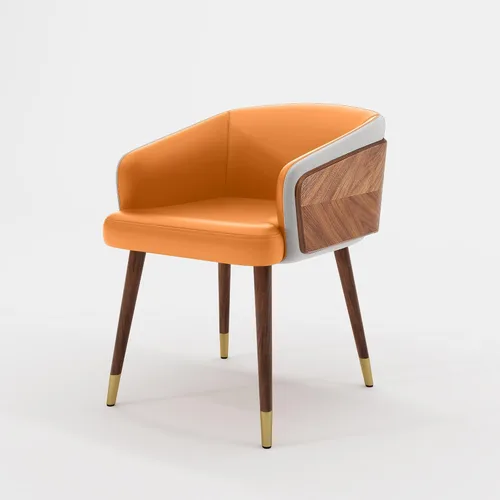 Miniatura 22 de ARTPLAN Juego de 2 sillas de comedor, sillas decorativas tapizadas de tela para sala de estar, sillas de brazo para muebles de interior del hogar