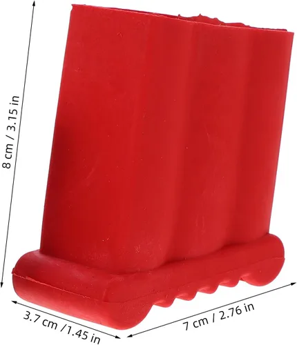 Miniatura 3 de DOITOOL Paquete de 2 almohadillas de goma antideslizantes para patas de escalera, almohadillas protectoras antideslizantes para patas de 3.14 x 2.75