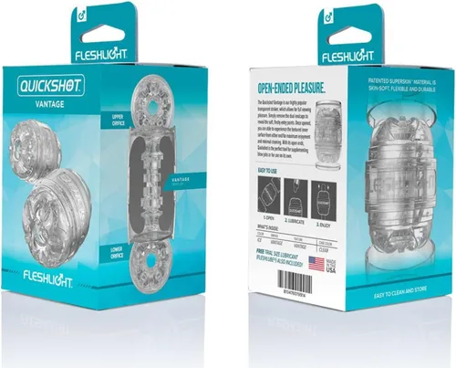 Miniatura 7 de Fleshlight Quickshot Vantage Juguete sexual para parejas Funciona para uso solo