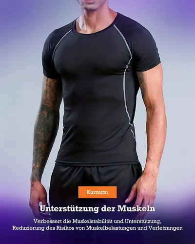 Miniatura 6 de BOOMCOOL 5 piezas de ropa de gimnasio para hombres, conjuntos de entrenamiento