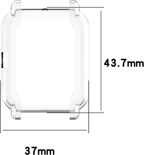 Miniatura 5 de Juego de 3 fundas protectoras de pantalla compatibles con Amazfit GTS 4 Mini/Bip U Pro/Bip S/Bip Lite/Bip 1S Watch, TPU de color suave a prueba