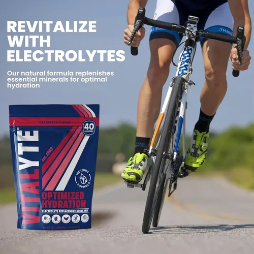 Miniatura 8 de Vitalyte Mezcla de bebida en polvo de electrolitos, mezcla de hidratación isotónica de electrolitos, mezcla de polvo para después del entrenamiento