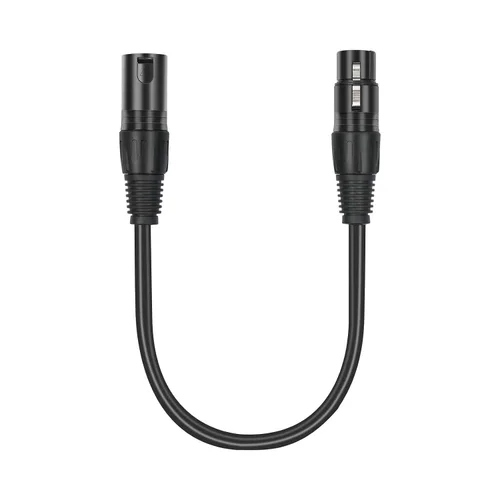 Miniatura 7 de Paquete de 2 cables de micrófono XLR macho de 3 pines a 5 pines XLR hembra, DMX512, 1 pies (1.0 ft), cable adaptador de cable DMX para mezclador