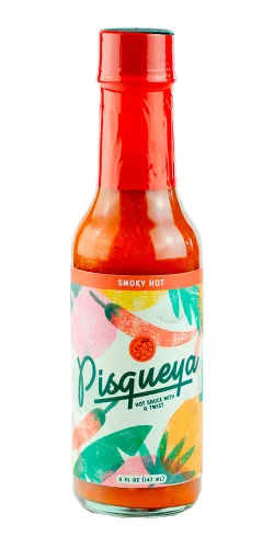 PISQUEYA Salsa picante – Extreme Scotch Bonnet Pepper Sauce 12 veces más picante que el jalapeño – Salsa picante caribeña, baja en sodio, salsa