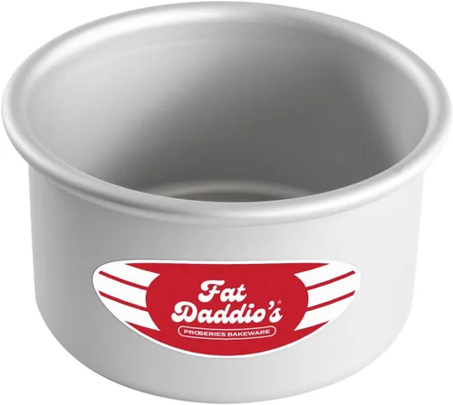 Miniatura 35 de Fat Daddio's PRD-1BOX Moldes Redondos para Pastel Mini Tier de Aluminio Anodizado para Una Caja de Mezcla, Juego de 3, Plateado