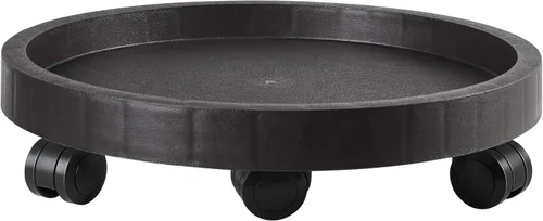 Miniatura 11 de Carrito para Macetas de 17.5 Pulgadas con Platillo Rodante y Ruedas, Soporte con Ruedas Resistente para Plantas en Maceta, Bandeja Base Redonda