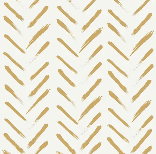 Papel tapiz moderno de rayas para despegar y pegar, 16.1 x 78.7 pulgadas, papel tapiz geométrico beige y dorado, papel de contacto con rayas de