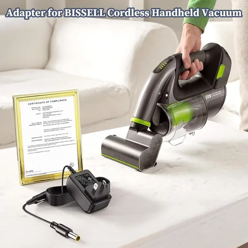 Miniatura 4 de Cargador para Bissell 1984 2524 1985 1610982 Cable de alimentación de vacío para AirRam 21448 2151A 21512 21513 Adaptador de CA limpiador Adaptador