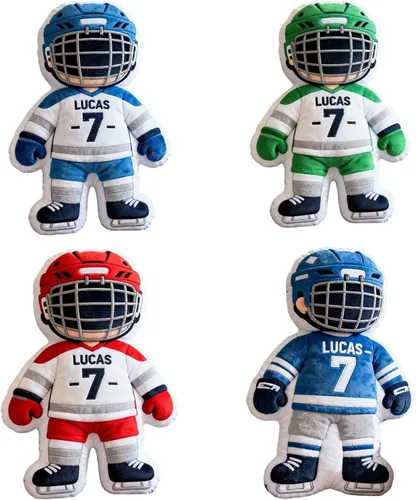 Miniatura 13 de Almohada de béisbol personalizada con monograma con nombre personalizado de letras de béisbol para abrazar, almohadas decorativas de Navidad, cojín
