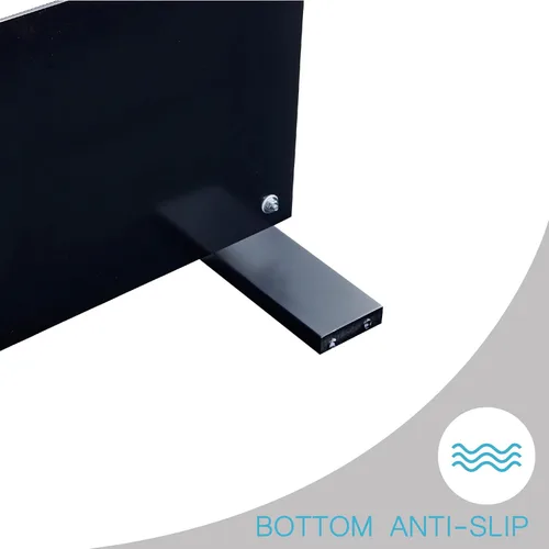 Miniatura 6 de Btrpily Mesa de centro rectangular para sala de estar, mesa de té adecuada para sala de espera, mesa auxiliar moderna con patas de madera, mesa