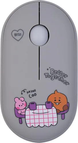 Miniatura 10 de Hamee BT21 My Little Buddy Series Mouse [Ratón de computadora inalámbrico lindo] [Ratón nano silencioso para oficina de cumpleaños] [BT21 Mouse] Koya