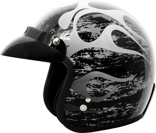Miniatura 14 de VCAN Casco de motocicleta V85C 3/4 de cara abierta aprobado por DOT