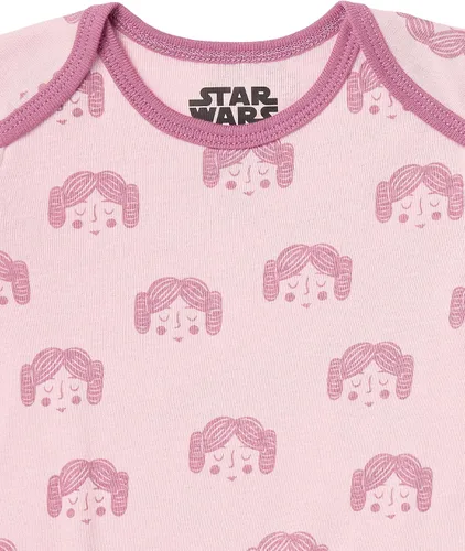 Miniatura 4 de Tienda Essentials Disney para bebés niñas Marvel Star Wars Body de princesa de manga larga paquete de 5