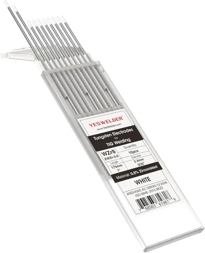 Miniatura 25 de YESWELDER - Electrodo de tungsteno para soldadura TIG, ceriado al 2%, de 1/16 x 7 pulgadas (gris, WC20/EWCe-2), paquete de 10