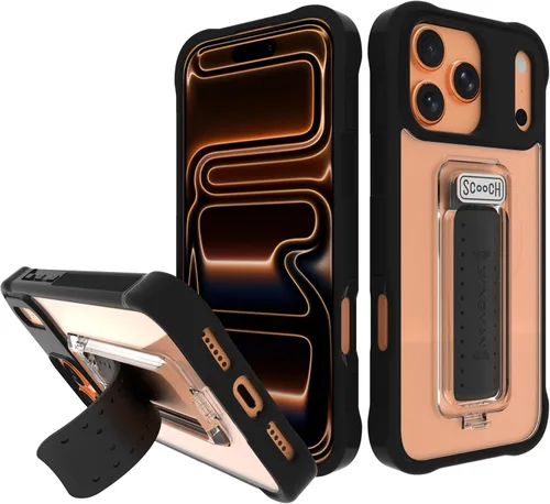 Miniatura 15 de Scooch® para iPhone 15 Pro Max Funda con Soporte, Funda Kickstand Wingman 5-en-1, Protección contra Caídas de Grado Militar, Kickstand Desplegable