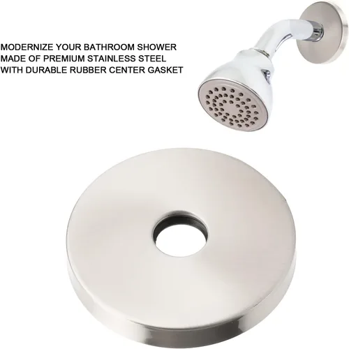 Miniatura 3 de Brida de brazo de ducha extragrande, 3.5 pulgadas de diámetro exterior, repuesto universal de placa de cubierta de escudo de cabezal de ducha, placa