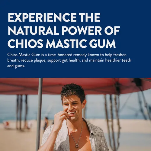 Miniatura 8 de Greco Gum - Gotas de goma de mástique – Piezas pequeñas de chicle duro para entrenamiento de la mandíbula, apoyo digestivo, alivio de la hinchazón