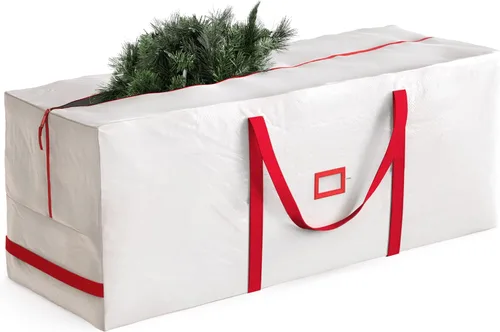 Miniatura 10 de Bolsa de almacenamiento para árbol de Navidad Zober - Se adapta a árboles artificiales de 7.5 pies - Bolsa de árbol de Navidad de plástico