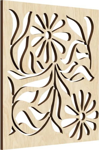 Miniatura 7 de Barryton - Paneles decorativos de madera con calado, extra pequeños, 7 3/8 pulgadas de ancho x 7 3/8 pulgadas de alto x 1/4 pulgadas de alto, roble