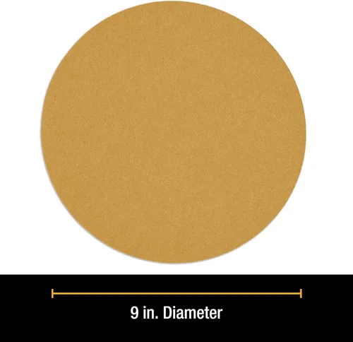 Miniatura 2 de Dura-Gold Discos de lijado de paneles de yeso prémium de 9 pulgadas, grano 60 (caja de 8), discos de papel de lija de alto rendimiento con soporte