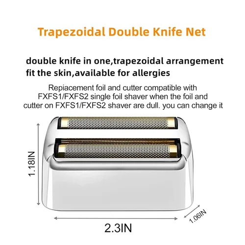 Miniatura 4 de Lámina de repuesto y cortadores compatibles con la afeitadora BaBylissPRO de doble lámina, lámina de repuesto compatible con la afeitadora