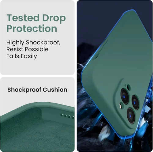 Miniatura 4 de FireNova Funda diseñada para iPhone 13 Pro Max, Funda de Teléfono de Silicona [Protección de Cámara] con [2 Protectores de Pantalla], Forro