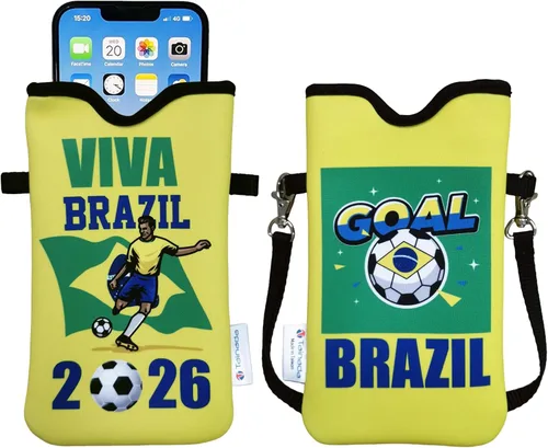 Miniatura 71 de Tainada Funda Estuche Bolsa de Neopreno para Teléfono para Hombres y Mujeres con Correa Cruzada/Cordón para el Cuello para iPhone 17/16/15 Pro Max