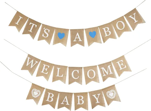Miniatura 12 de MEEDEE Cinta de arpillera con alambre para bebé niño de 2.5 pulgadas para baby shower, pastel de pañales, regalos de bienvenida a casa, caja