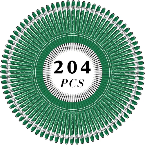 Miniatura 127 de Bolígrafos personalizados a granel con punta de lápiz capacitivo, 12 bolígrafos personalizados con logotipo de mensaje con nombre, bolígrafos