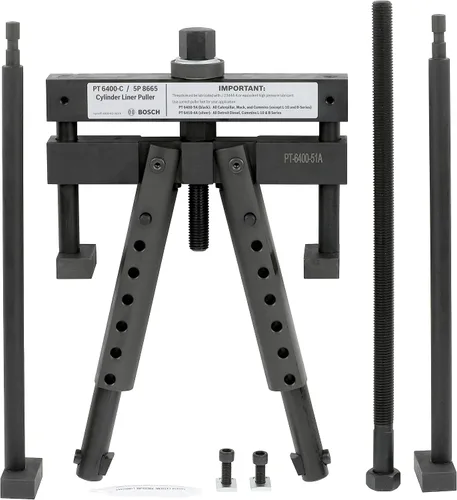 OTC 5668 Extractor universal de revestimiento de cilindro, compatible con motores diésel seleccionados Mack, Volvo, Detroit Diesel, International,