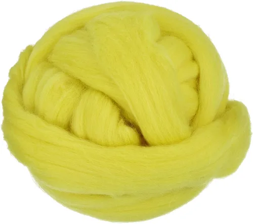 Miniatura 34 de uxcell Lana de fieltro con aguja, hilo de lana de fibra natural de 3.5 onzas para fieltro húmedo, manualidades, materiales de bricolaje