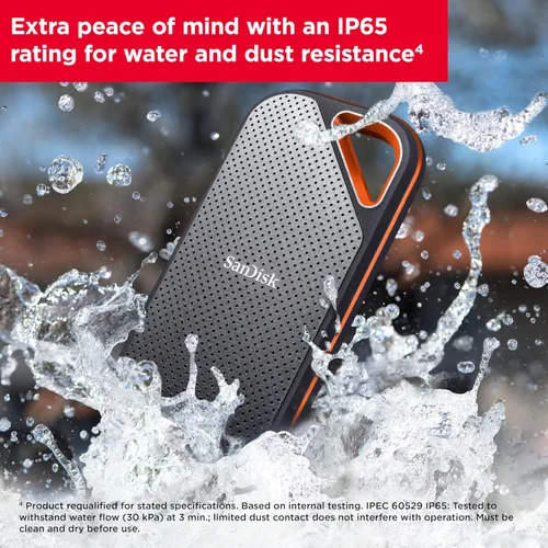 Miniatura 6 de SanDisk SSD portátil Extreme PRO de 1 TB - Hasta 2000 MB/s - USB-C, USB 3.2 Gen 2x2, resistencia al agua y al polvo IP65, firmware actualizado