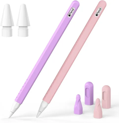 Miniatura 10 de Paquete de 2 fundas compatibles con Apple Pencil Pro 2024 y 2ª generación: accesorios de funda protectora para Apple Pen - Funda de silicona