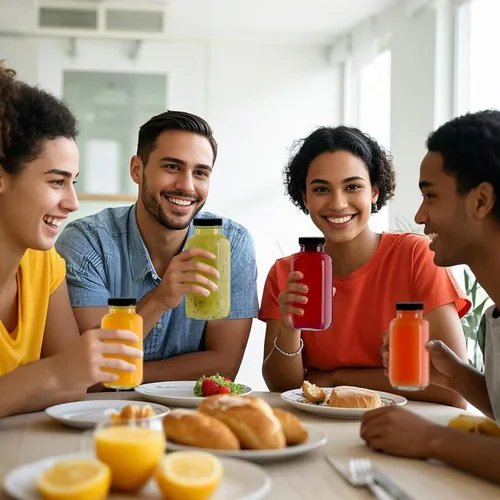 Miniatura 7 de Botellas de vidrio para jugo de 8 onzas con tapas, paquete de 6, botella de agua reutilizable, botellas de jugo para batidos, leche, almacenamiento