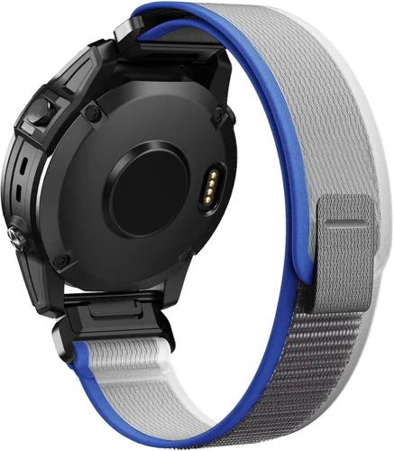 Miniatura 8 de ANCOOL Correas de reloj de nailon Quickfit para Garmin Fenix 7/Fenix 6/Fenix 5 Band 0.866 in Quickfit Nylon Watch Band Reemplazo para Fenix 7