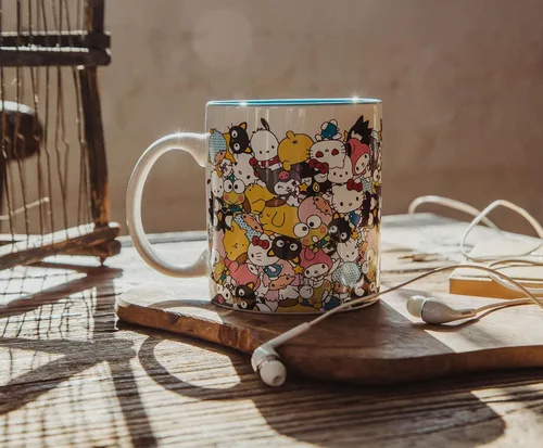 Miniatura 6 de Toynk Sanrio - Taza de cerámica con diseño de Hello Kitty And Friends, sin BPA, para expreso, té, capacidad para 20 onzas