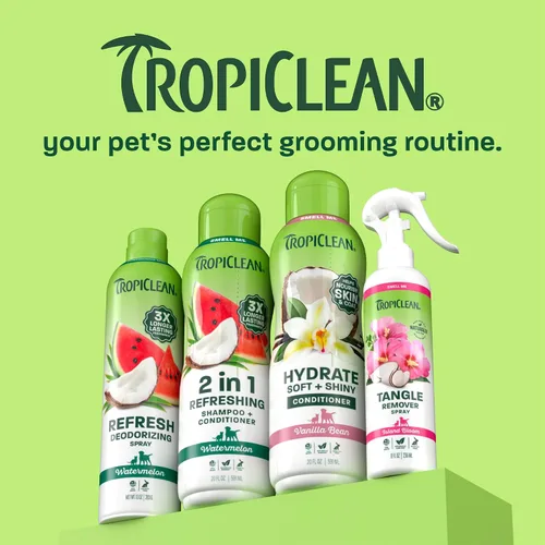 Miniatura 8 de TropiClean Acondicionador para Perros, Acondicionador Fácil de Desenredar e Hidratante, Seguro para Cachorros, Fabricado en los Estados Unidos