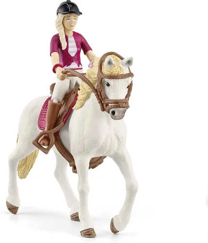 Miniatura 12 de Schleich Horse Club - Juego completo de figuras de juguete de 40 piezas del Horse Club Rider - Figuras articuladas de jinete de Hannah, Sofia, Lisa