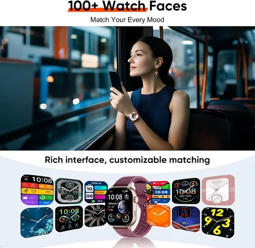 Miniatura 8 de AMOLED - Reloj inteligente con GPS para correr, 164.0 ft, impermeable, rastrea los pasos del sueño, frecuencia cardíaca, oxígeno, batería de larga